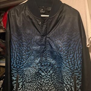 Stylish Black and Blue Patterned Jacket